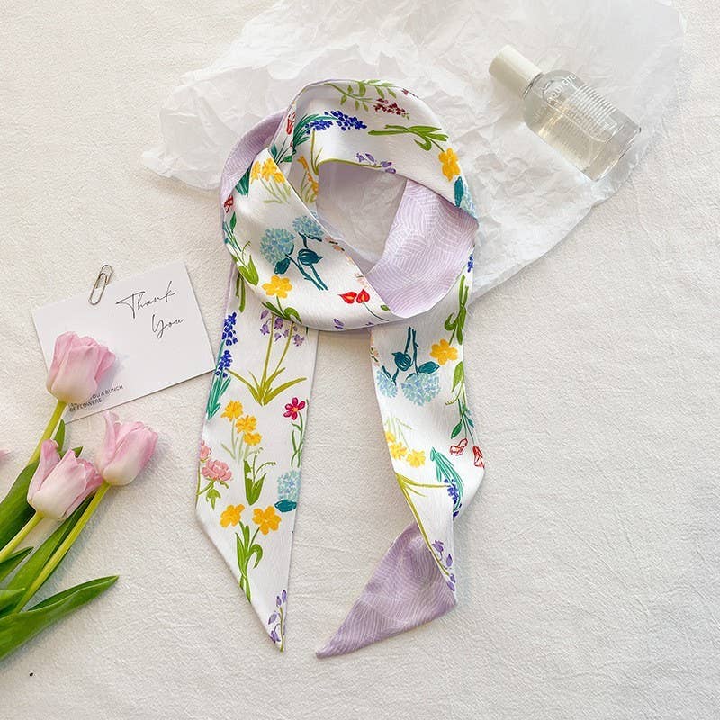 SOFT SILKY SKINNY TWILLY SCARF NECKLACE