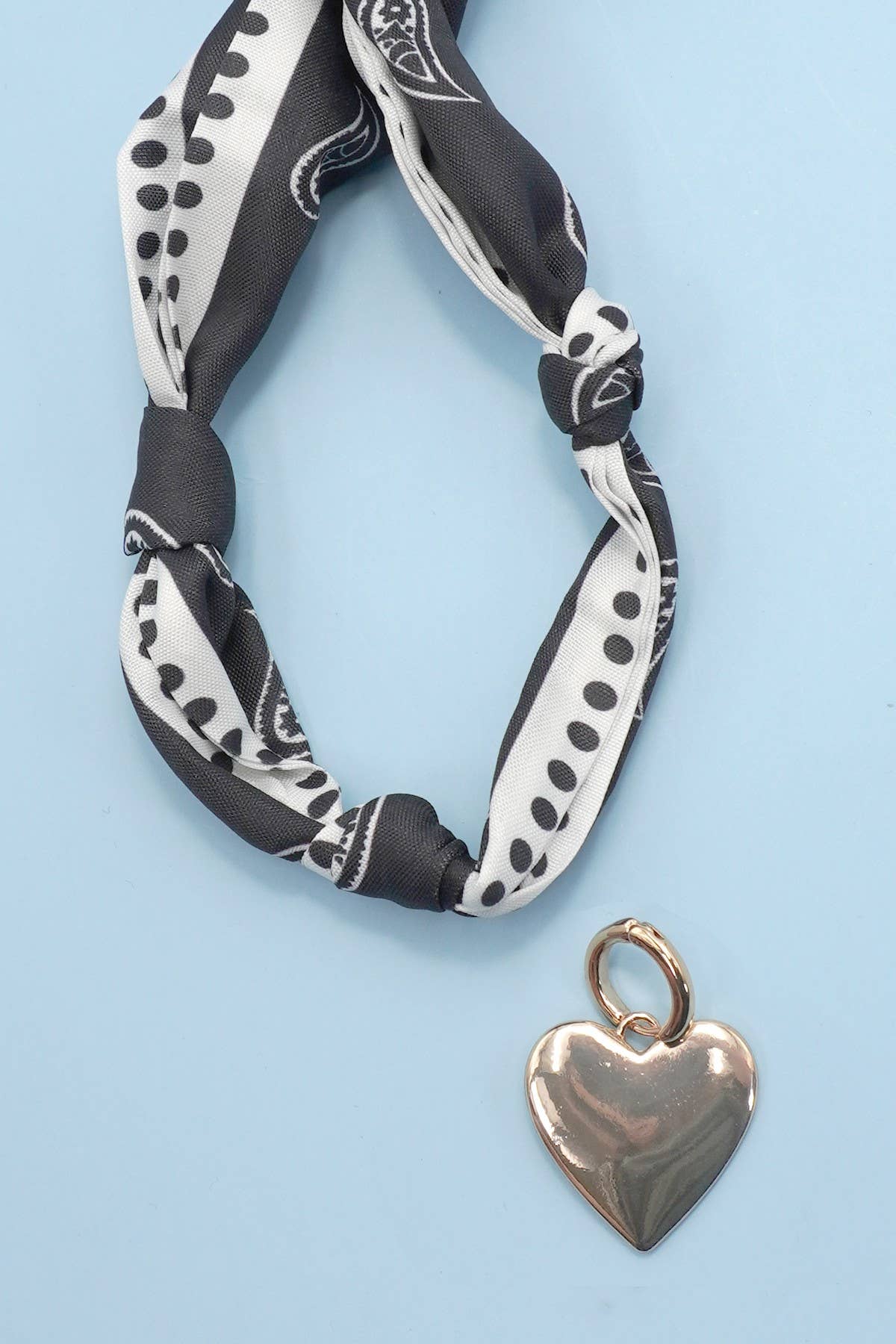 Handcrafted Scarf Interchangeable Charm Necklace