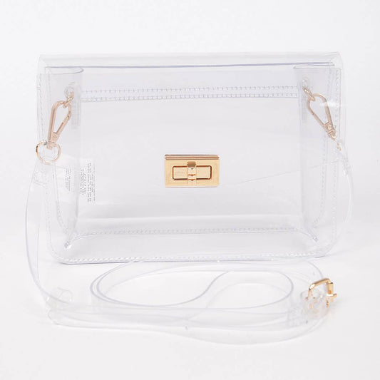 Chic Clear Clutch Stadium Bag