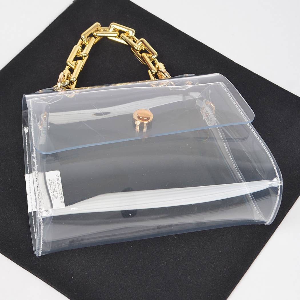 Clear Stadium Bag w/Chain