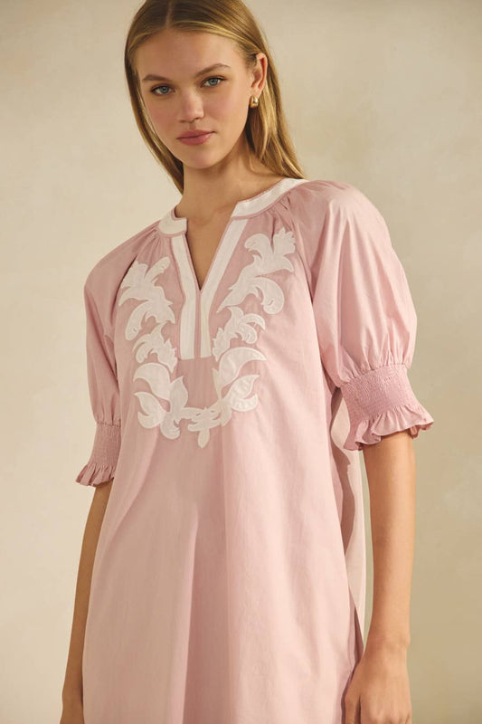 Cotton Poplin Mini Dress