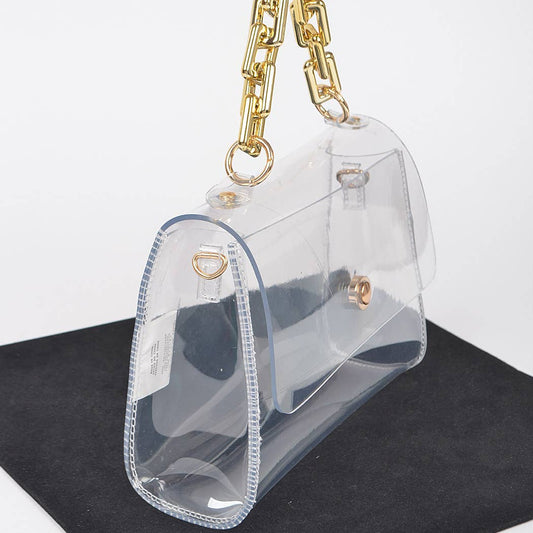 Clear Stadium Bag w/Chain