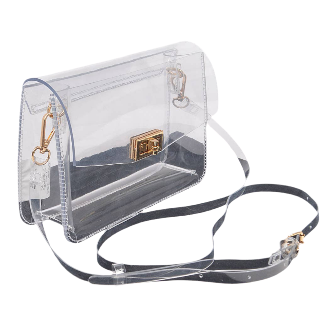 Chic Clear Clutch Stadium Bag