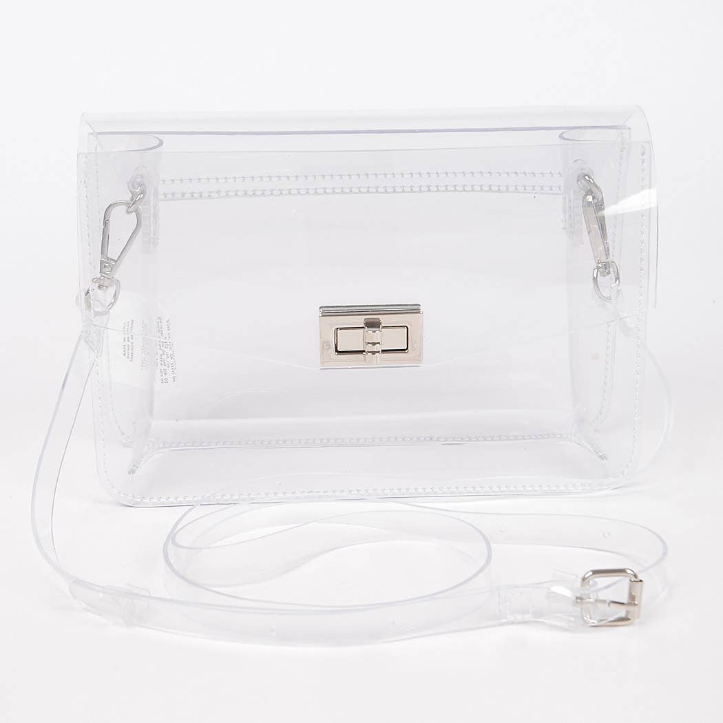 Chic Clear Clutch Stadium Bag