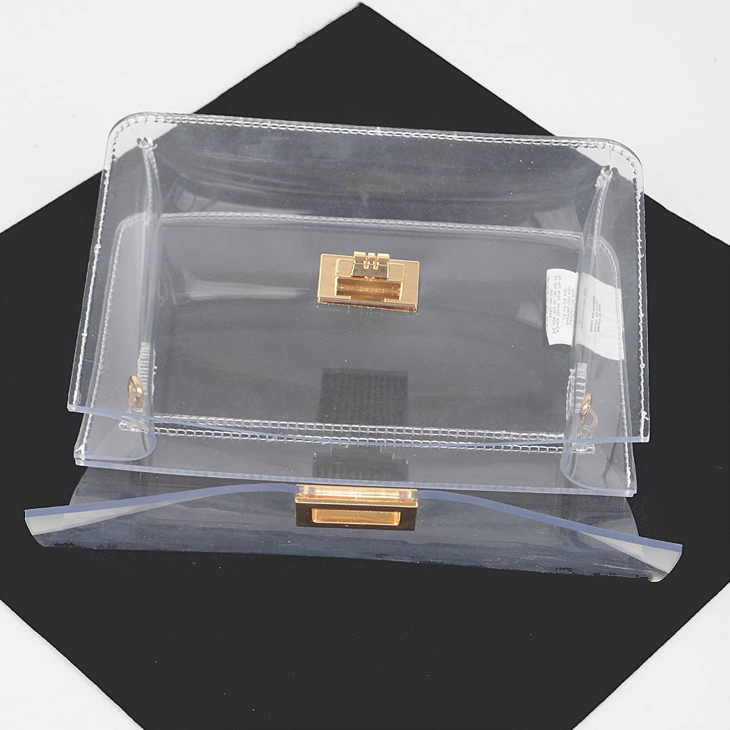 Chic Clear Clutch Stadium Bag