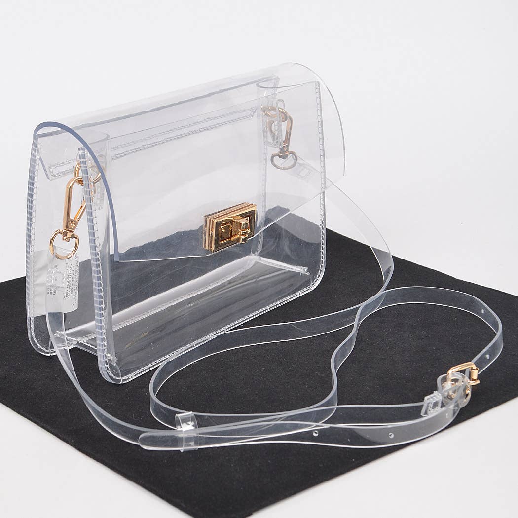 Chic Clear Clutch Stadium Bag