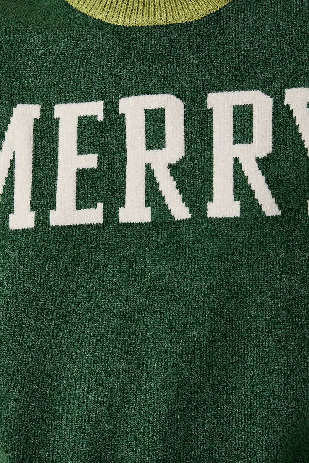 CREW NECK LONG SLEEVE "MERRY" SWEATER