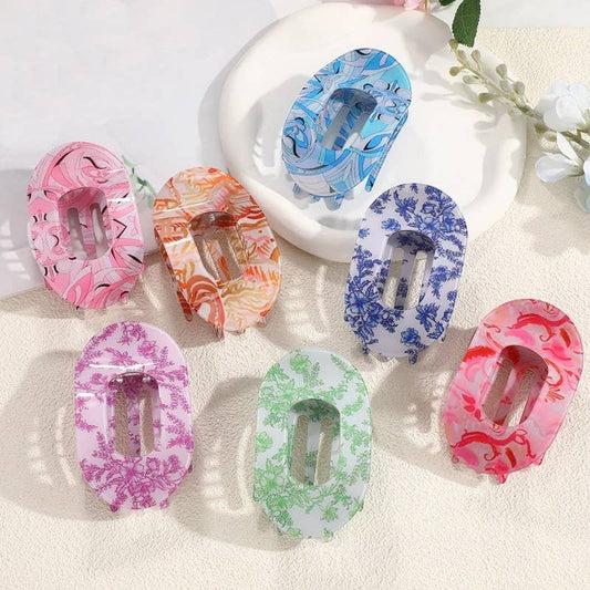 Jumbo Oval Hair Claw Clips