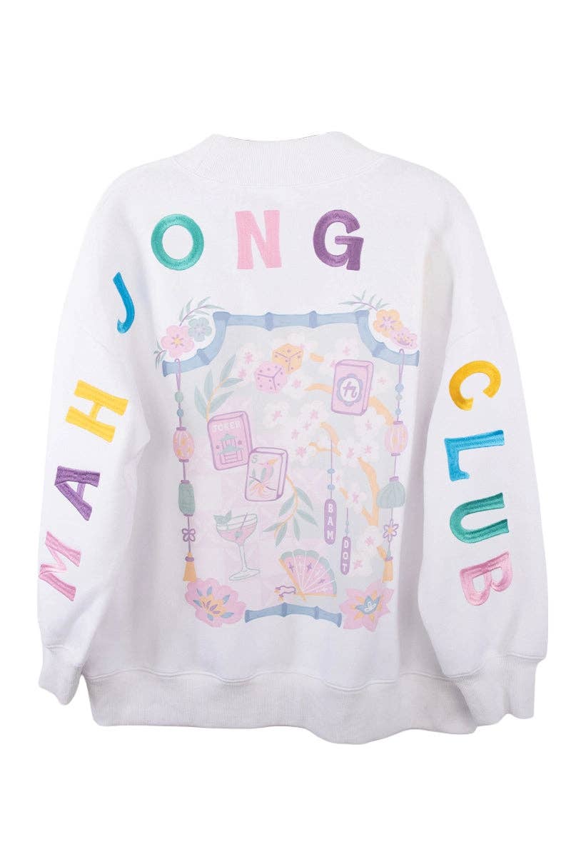 Mahjong Club Mockneck Sweatshirt