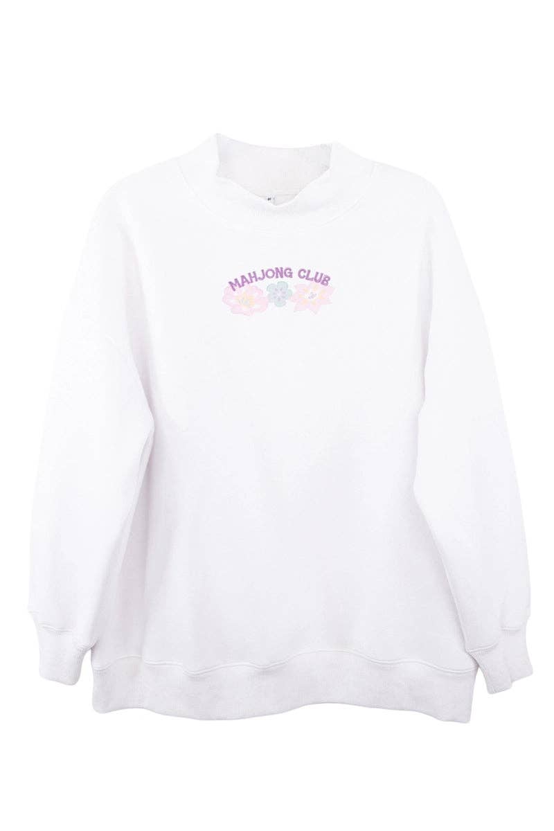 Mahjong Club Mockneck Sweatshirt