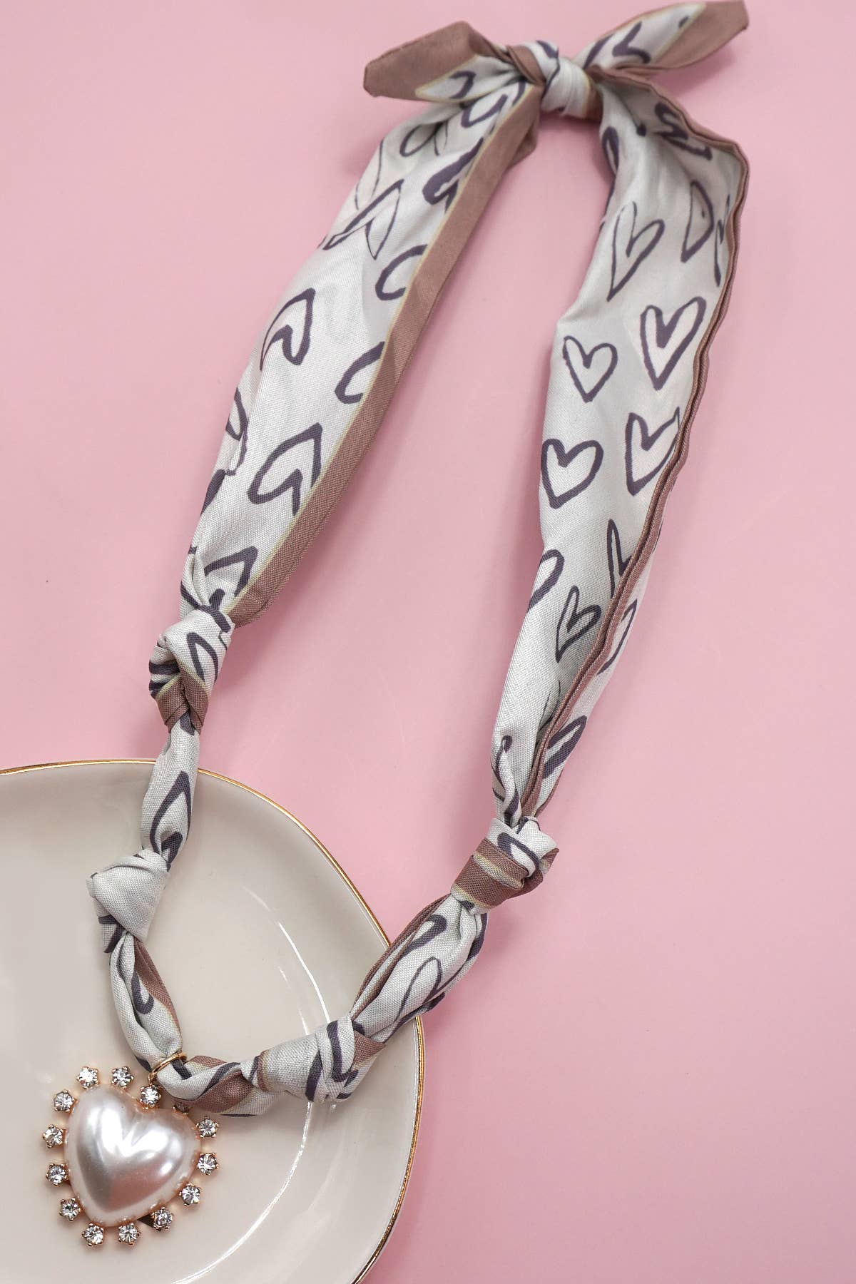 HANDMADE SCARF CHARM NECKLACE