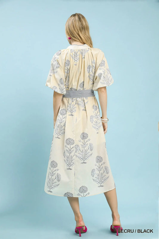 UMGEE Tie Waist Maxi Dress