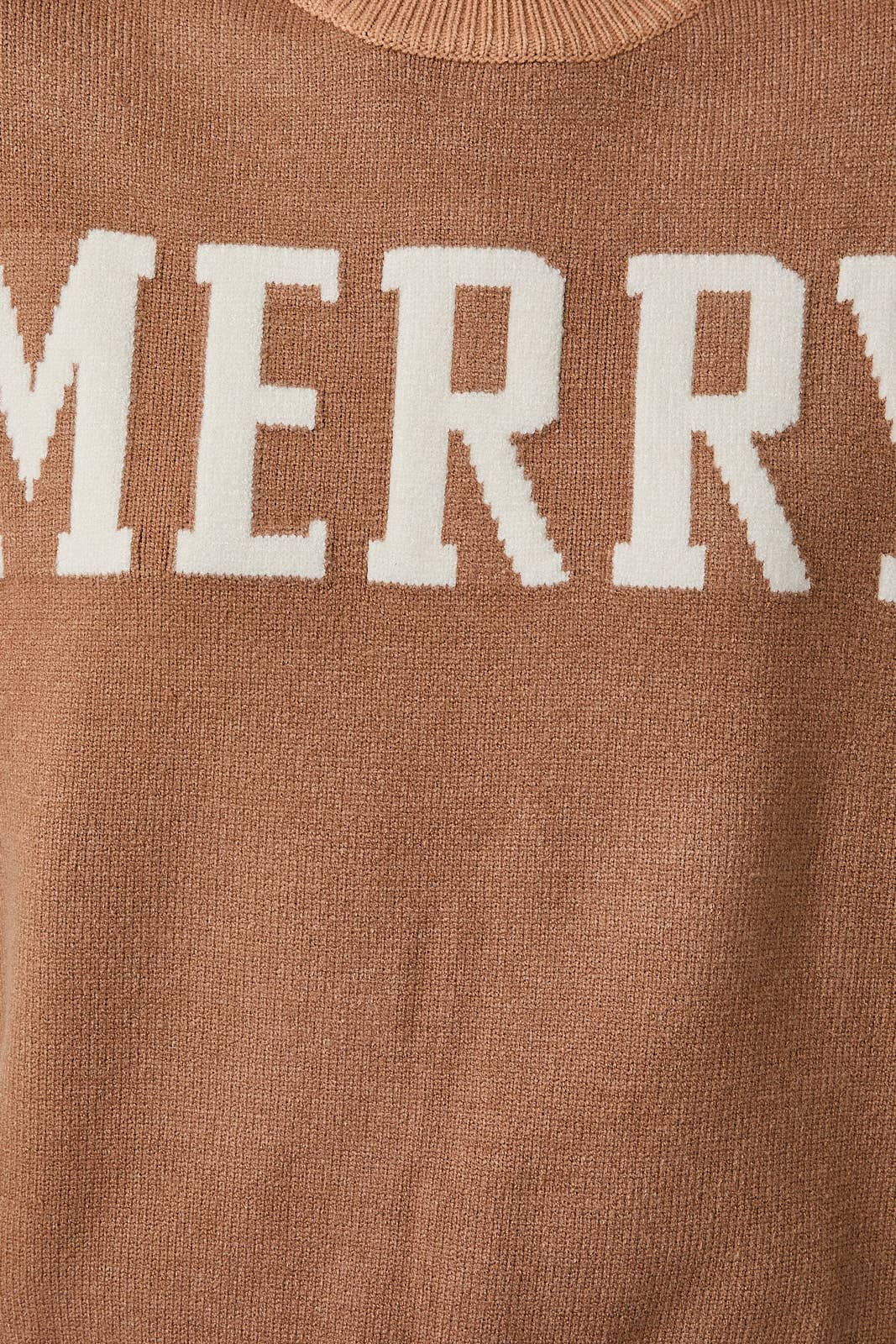 CREW NECK LONG SLEEVE "MERRY" SWEATER